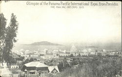 Glimpse Of The Panama Pacific International Expo From Presidio Glimpse Of The Panama Pacific International Expo From Presidio