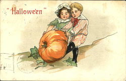 Children with Pumpkin