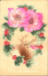 A Merry Christmas Vivid Colors Embossed