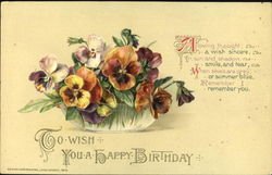To Wish You A Happy Birthday