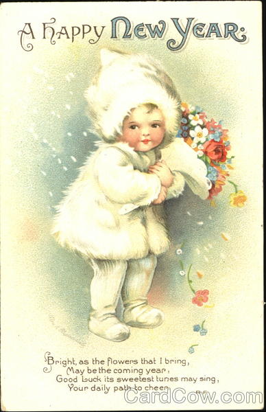 A Happy New Year Ellen Clapsaddle New Year's