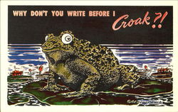 Why Don't You Write Before I Crook?! Postcard