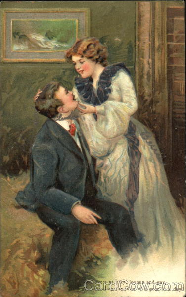 A woman leaning in to kiss a man Romance & Love