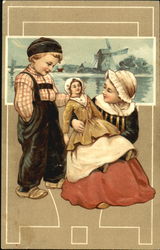 Dutch Children with Doll