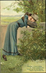 Couple Kissing in the Country