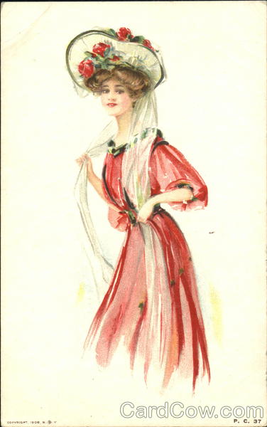 Pretty Woman in Red Women