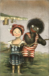 Bathing Man and Woman