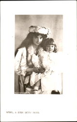 Mabel & Baby Betty Hicks Actresses Postcard Postcard