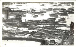 Bird's Eye View of a Flooded City