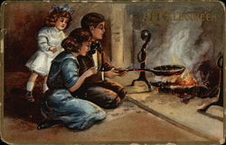Cooking over a wood fire
