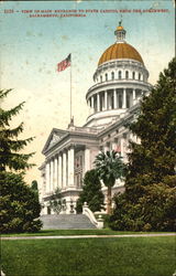 View Of Main Entrance To State Capitol From The Southwest View Of Main Entrance To State Capitol From The Southwest