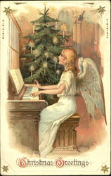 Angel playing the piano