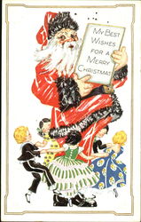 Santa with children dancing