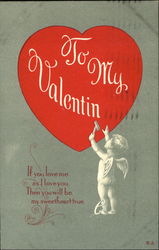 Cupid Hammering a Heart
