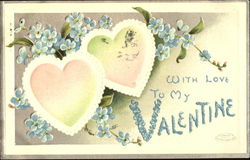 Hearts and Blue Flowers
