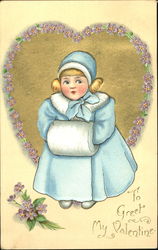Little girl wearing a coat