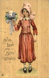 Girl with a bouquet