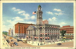 Public Square showing court house, Canton, OH Public Square showing court house, Canton, OH