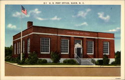E-1 U.S. Post Office, Elkin, N.C. E-4957 Postcard