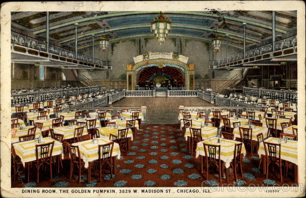 DIning Room, the Golden Pumpkin Chicago Illinois DIning Room, the Golden Pumpkin Chicago Illinois
