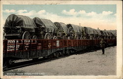 Supply Train on Railroad Cars