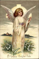 Angel standing in a field