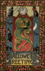 Green Pumpkin Ghosts