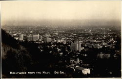 Hollywood from the hills