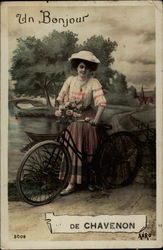 Un Bonjour Lady on Bike