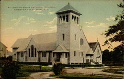 St. Philomena's Catholic church Narragansett Pier, RI Postcard Postcard