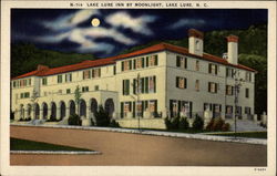 Lake Lure Inn by Moonlight Postcard