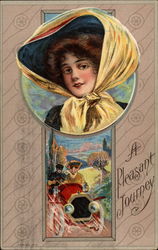 A Pleasant Journey - Young Couple in Car