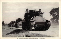 U.S. Infantry Tanks Assembled Ready for Action