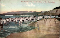 Beach Bathing on New Year's Day