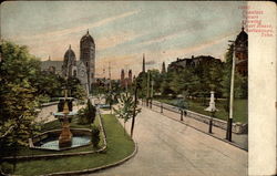 Fountain Square showing Court House