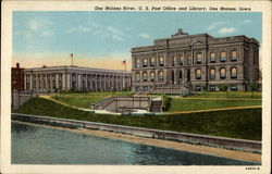 Des Moines River, U.S. Post Office and Library