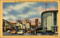 Looking North on Vine Street from Sunset Boulevard