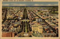 Monument Avenue and Lee Monument Monument Avenue and Lee Monument