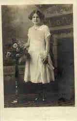 Young Lady With Flowers