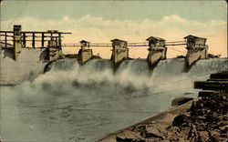 Gatun Spillway discharging flood-water
