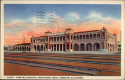H-1913 Casa Del Desierto, Fred Harvey Hotel Barstow, CA Postcard Postcard