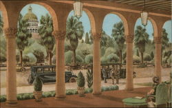 California's State Capitol as seen from the Loggia of the Beautiful Hotel Senator California's State Capitol as seen from the Loggia of the Beautiful Hotel Senator