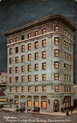 Night Scene, People's Savings Bank Building Night Scene, People's Savings Bank Building