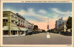 Business Section, Monroe Street Looking North Business Section, Monroe Street Looking North