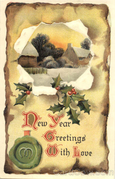 New Year Greetings With Love New Year's