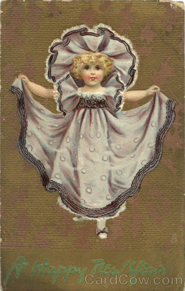 A Happy New Year - Little Girl New Year's