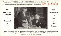 The Restaurant Antoine - Founded in 1840