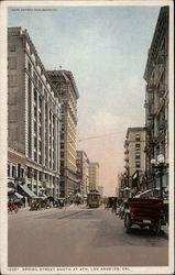Spring Street South at 4th, Los Angeles, Cal
