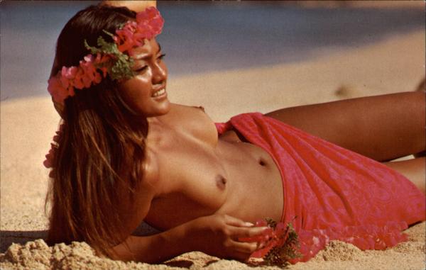 A Lovely Hawaiian Maiden on a Sunny Island Beach Risque & Nude A Lovely Hawaiian Maiden on a Sunny Island Beach Risque & Nude