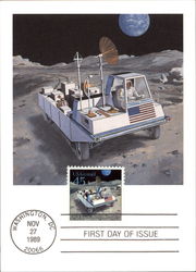 Mail Being Transported in the Future Postage Stamp